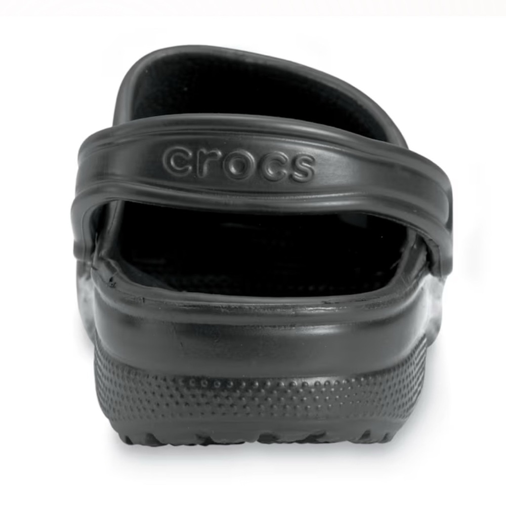 NWT [CROCS] Classic Clogs Sporty Comfort Slip-Ons Water-Friendly Black M 10/W 12 - Picture 5 of 13